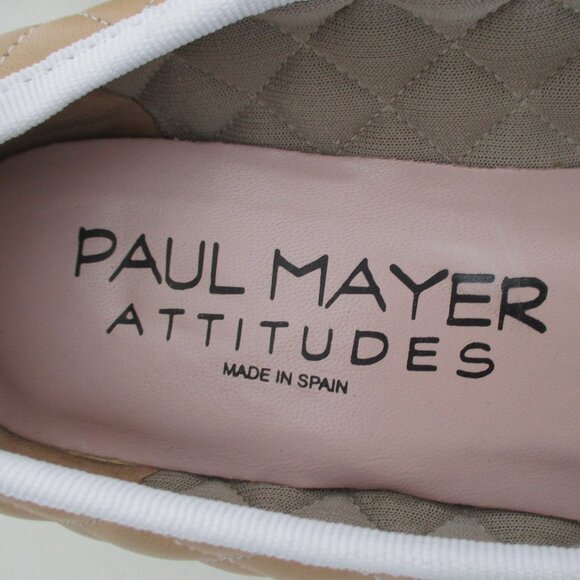 Paul Mayer Attitudes Womens Tan Quilted Ballet Flat NWOB - Size 8.5M - Picture 5 of 8